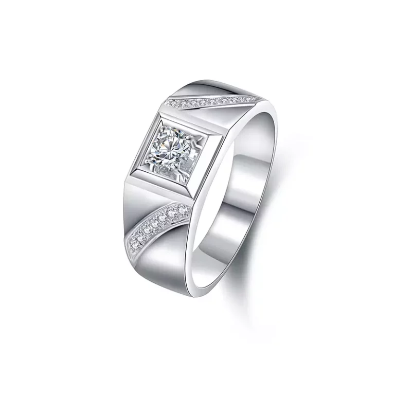 PT950 Platinum Main Diamond 0.3ct Men’s Diamond Ring