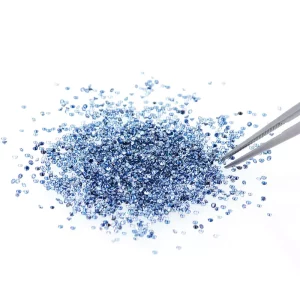 1ct VVS1 blue 1.0-3.0mm round miniature small size moissanite loose diamonds